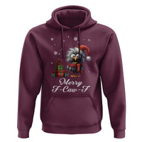 Merry F Caw F Raven Lover Hoodie Funny Christmas Gift - Wonder Print Shop