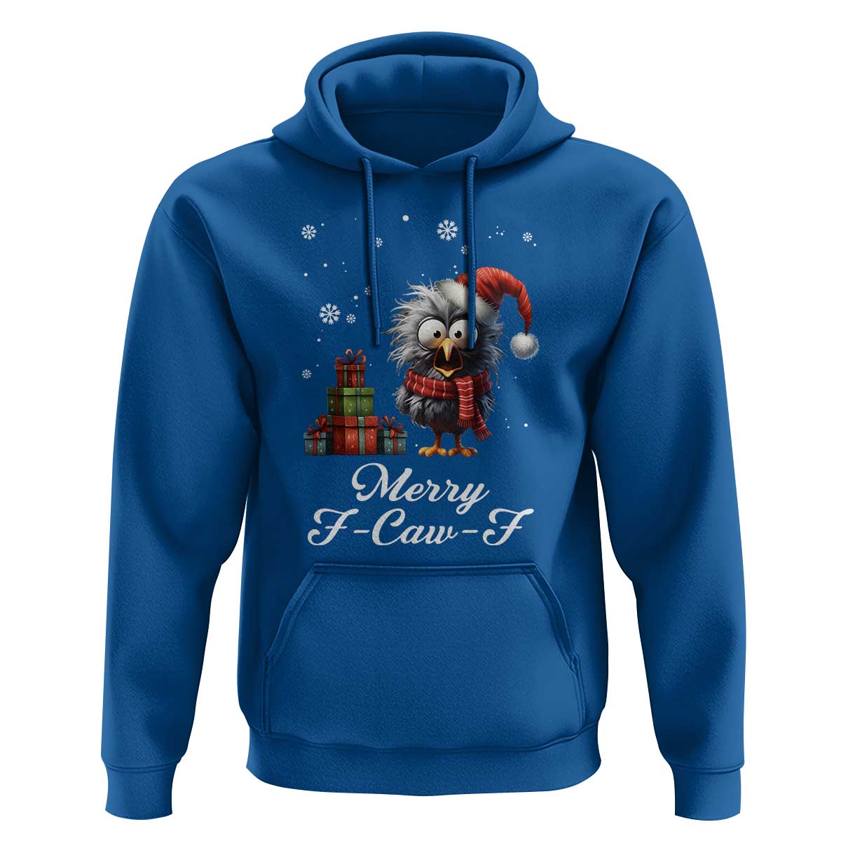 Merry F Caw F Raven Lover Hoodie Funny Christmas Gift - Wonder Print Shop
