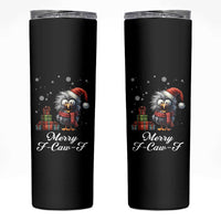 Merry F Caw F Raven Lover Skinny Tumbler Funny Christmas Gift - Wonder Print Shop