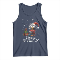 Merry F Caw F Raven Lover Tank Top Funny Christmas Gift - Wonder Print Shop