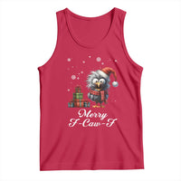 Merry F Caw F Raven Lover Tank Top Funny Christmas Gift - Wonder Print Shop