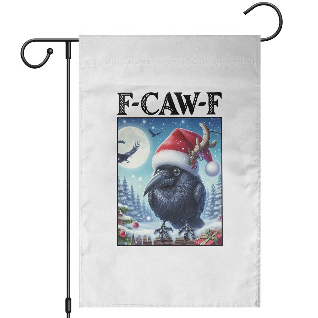 F Caw F Christmas Raven Garden Flag Funny Bird Lover Gift - Wonder Print Shop