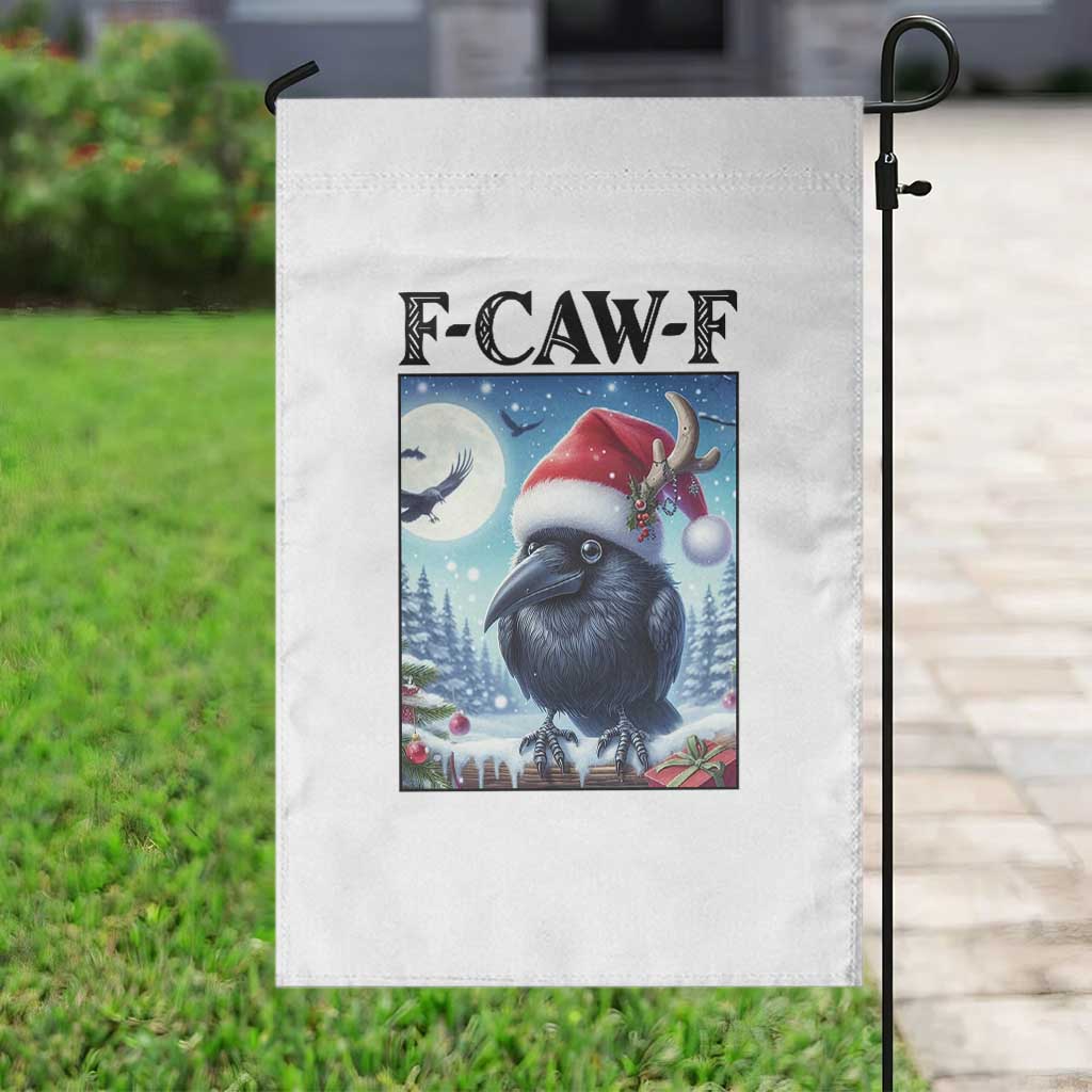 F Caw F Christmas Raven Garden Flag Funny Bird Lover Gift - Wonder Print Shop
