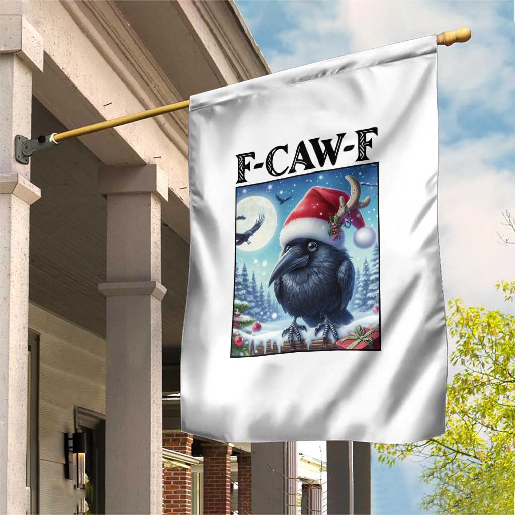 F Caw F Christmas Raven Garden Flag Funny Bird Lover Gift - Wonder Print Shop