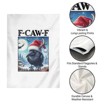 F Caw F Christmas Raven Garden Flag Funny Bird Lover Gift - Wonder Print Shop