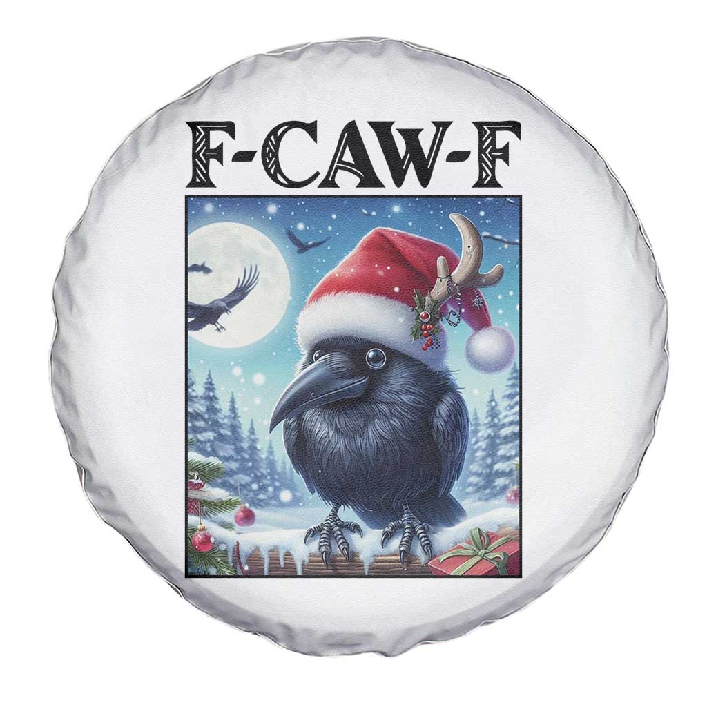 F Caw F Christmas Raven Spare Tire Cover Funny Bird Lover Gift - Wonder Print Shop