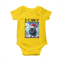 F Caw F Christmas Raven Baby Onesie Funny Bird Lover Gift - Wonder Print Shop