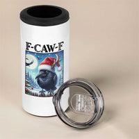 F Caw F Christmas Raven 4 in 1 Can Cooler Tumbler Funny Bird Lover Gift - Wonder Print Shop