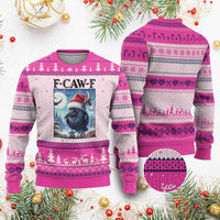 F Caw F Xmas Raven Ugly Christmas Sweater Funny Bird Lover Gift - Wonder Print Shop