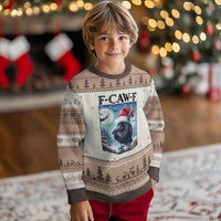 F Caw F Xmas Raven Ugly Christmas Sweater Funny Bird Lover Gift - Wonder Print Shop