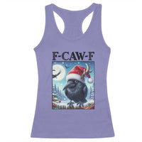 F Caw F Christmas Raven Racerback Tank Top Funny Bird Lover Gift - Wonder Print Shop