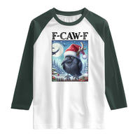 F Caw F Christmas Raven Raglan Shirt Funny Bird Lover Gift - Wonder Print Shop
