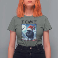 F Caw F Christmas Raven T Shirt For Women Funny Bird Lover Gift - Wonder Print Shop
