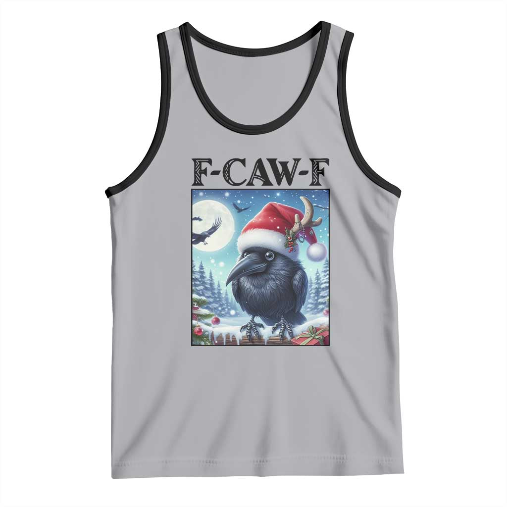 F Caw F Christmas Raven Tank Top Funny Bird Lover Gift - Wonder Print Shop