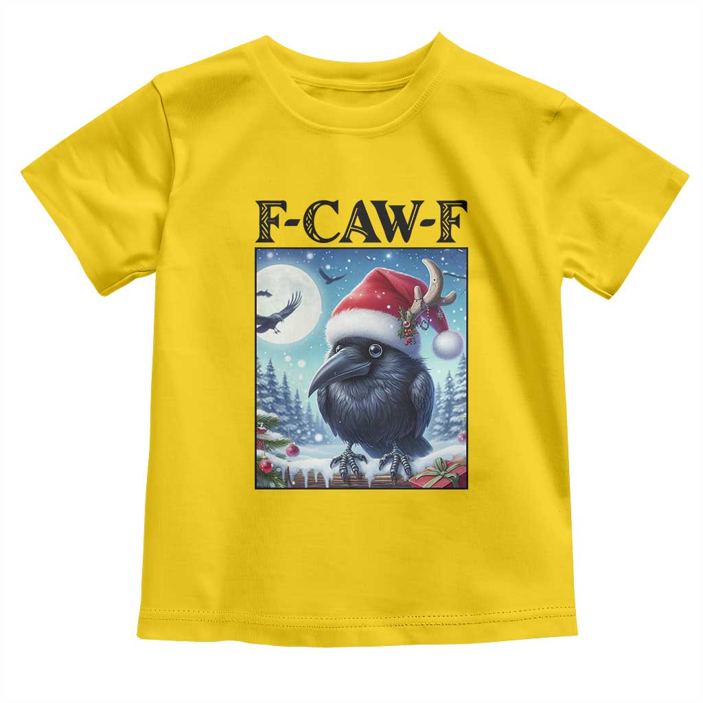 F Caw F Christmas Raven Toddler T Shirt Funny Bird Lover Gift - Wonder Print Shop