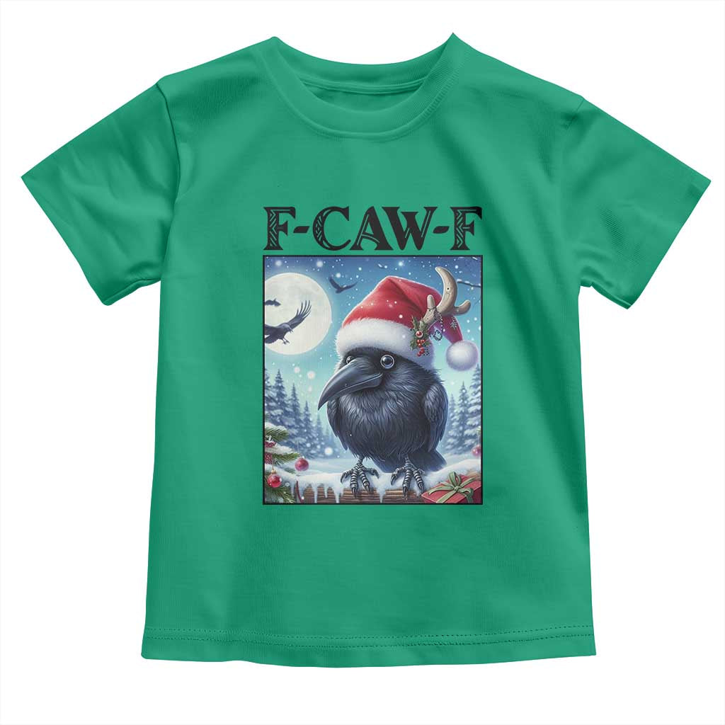 F Caw F Christmas Raven Toddler T Shirt Funny Bird Lover Gift - Wonder Print Shop