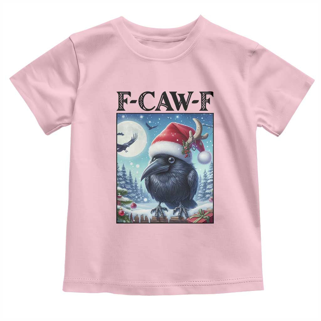 F Caw F Christmas Raven Toddler T Shirt Funny Bird Lover Gift - Wonder Print Shop