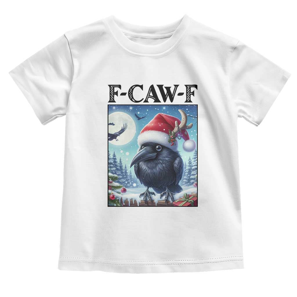F Caw F Christmas Raven Toddler T Shirt Funny Bird Lover Gift - Wonder Print Shop