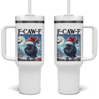 F Caw F Christmas Raven Tumbler With Handle Funny Bird Lover Gift - Wonder Print Shop
