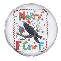 Funny Christmas Santa Raven Spare Tire Cover Merry F Caw F Joke Gift - Wonder Print Shop