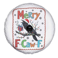 Funny Christmas Santa Raven Spare Tire Cover Merry F Caw F Joke Gift - Wonder Print Shop