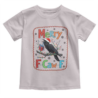 Funny Christmas Santa Raven Toddler T Shirt Merry F Caw F Joke Gift - Wonder Print Shop