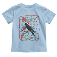 Funny Christmas Santa Raven Toddler T Shirt Merry F Caw F Joke Gift - Wonder Print Shop