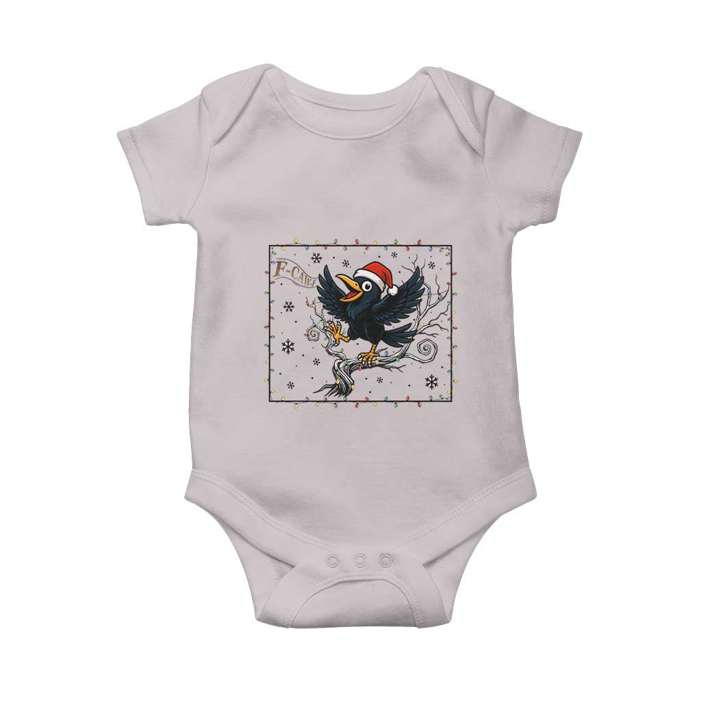 Funny Christmas Raven Lovers Baby Onesie F Caw F Joke Gift - Wonder Print Shop