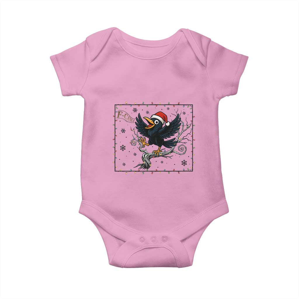 Funny Christmas Raven Lovers Baby Onesie F Caw F Joke Gift - Wonder Print Shop