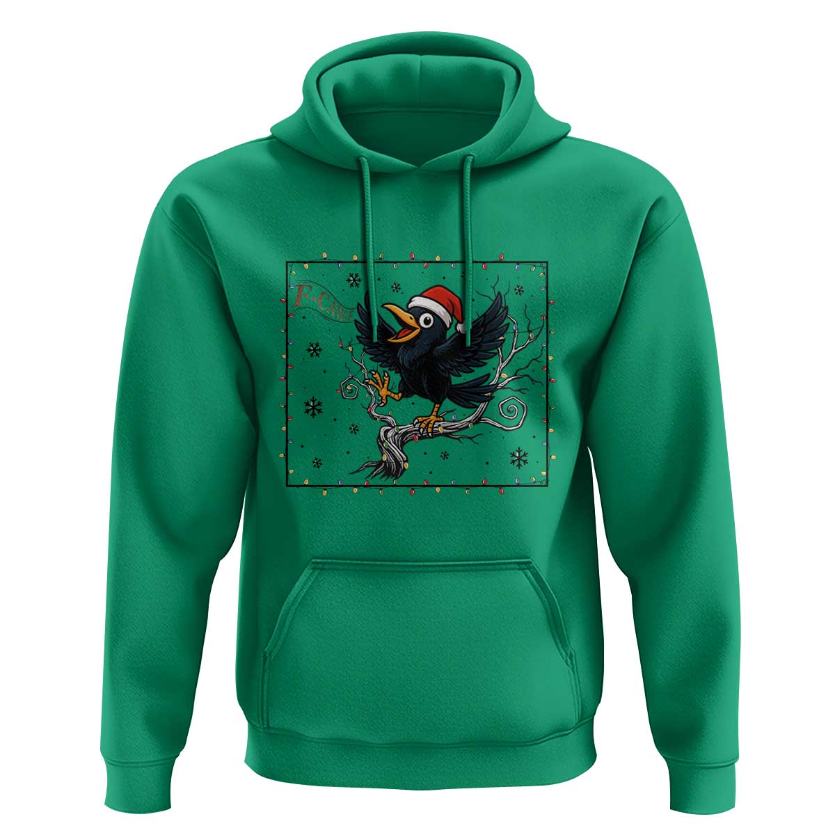 Funny Christmas Raven Lovers Hoodie F Caw F Joke Gift - Wonder Print Shop