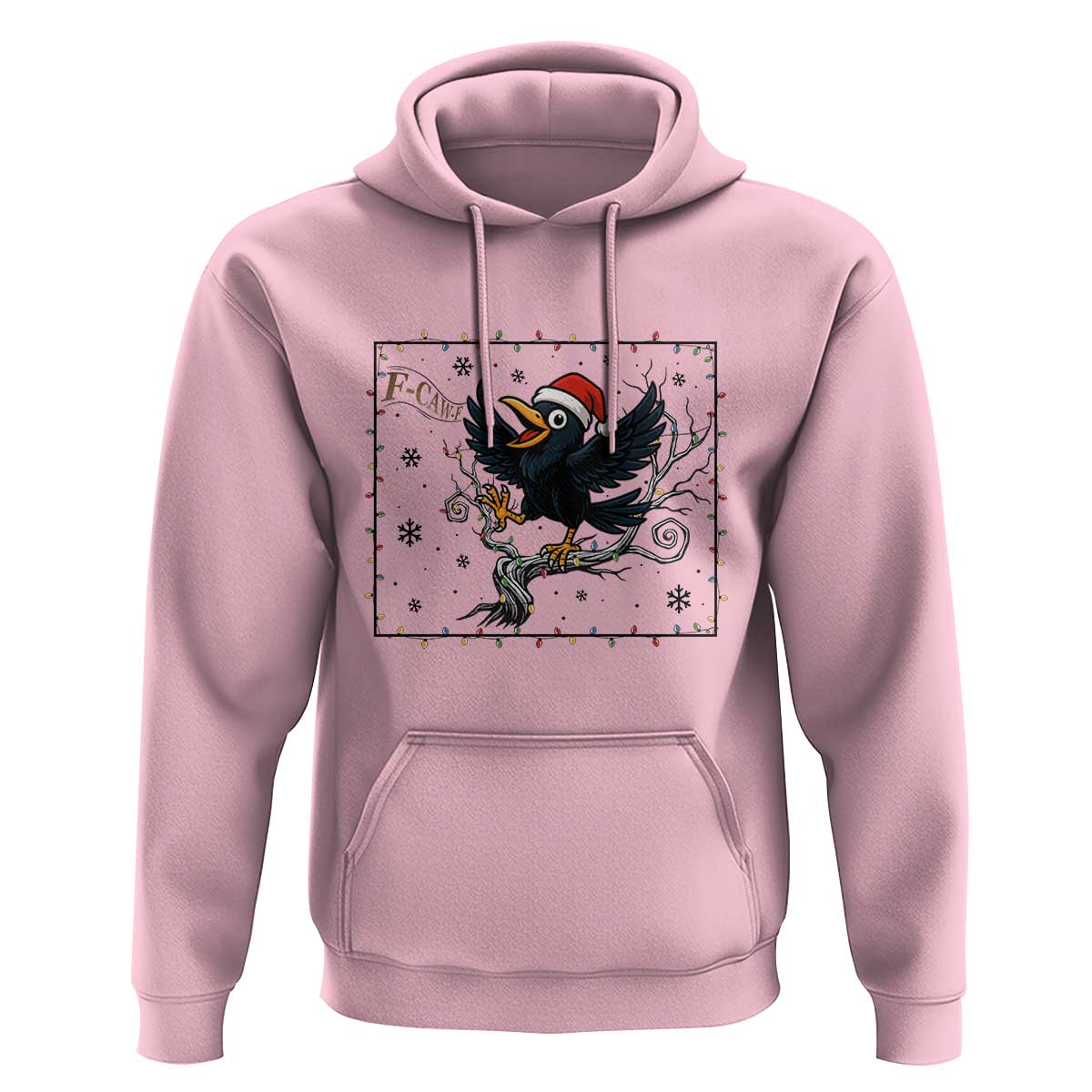 Funny Christmas Raven Lovers Hoodie F Caw F Joke Gift - Wonder Print Shop