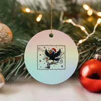 Funny Xmas Raven Lovers Ceramic Ornament F Caw F Joke Gift - Wonder Print Shop