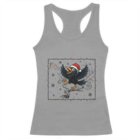 Funny Christmas Raven Lovers Racerback Tank Top F Caw F Joke Gift - Wonder Print Shop