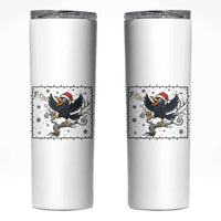 Funny Christmas Raven Lovers Skinny Tumbler F Caw F Joke Gift - Wonder Print Shop