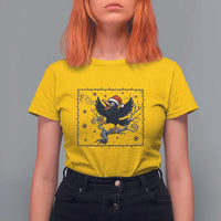 Funny Christmas Raven Lovers T Shirt For Women F Caw F Joke Gift - Wonder Print Shop