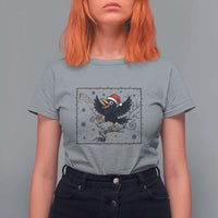 Funny Christmas Raven Lovers T Shirt For Women F Caw F Joke Gift - Wonder Print Shop