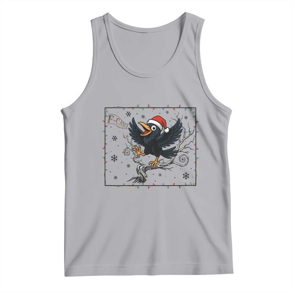Funny Christmas Raven Lovers Tank Top F Caw F Joke Gift - Wonder Print Shop