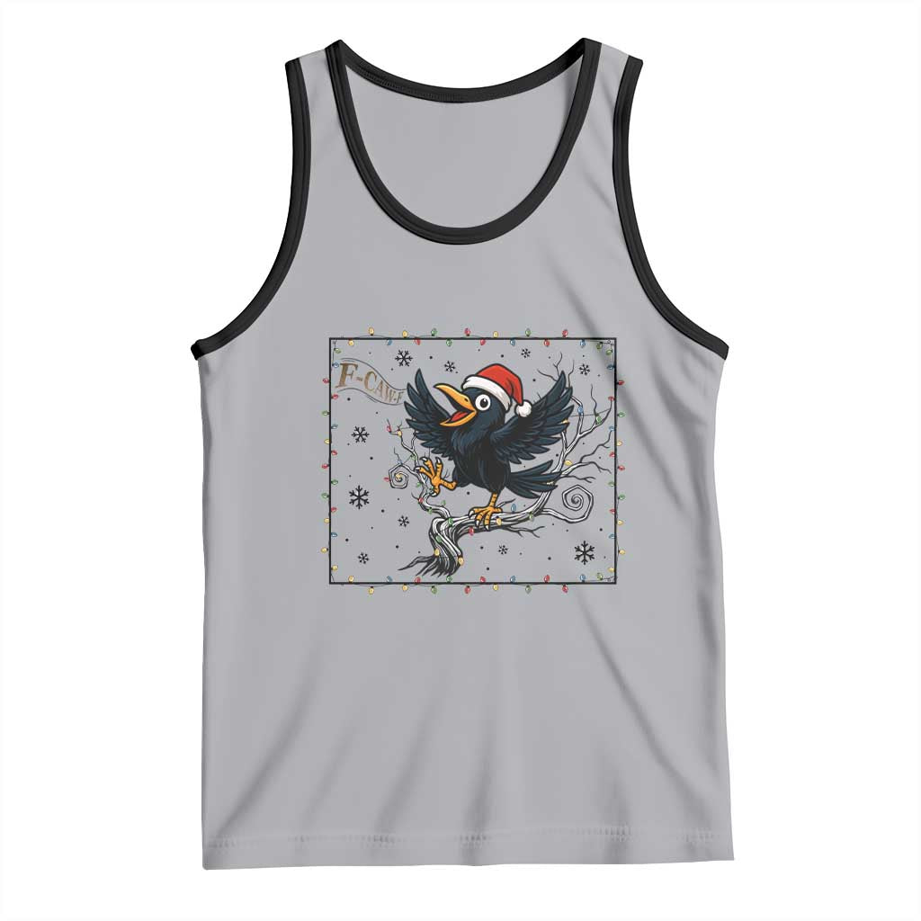 Funny Christmas Raven Lovers Tank Top F Caw F Joke Gift - Wonder Print Shop