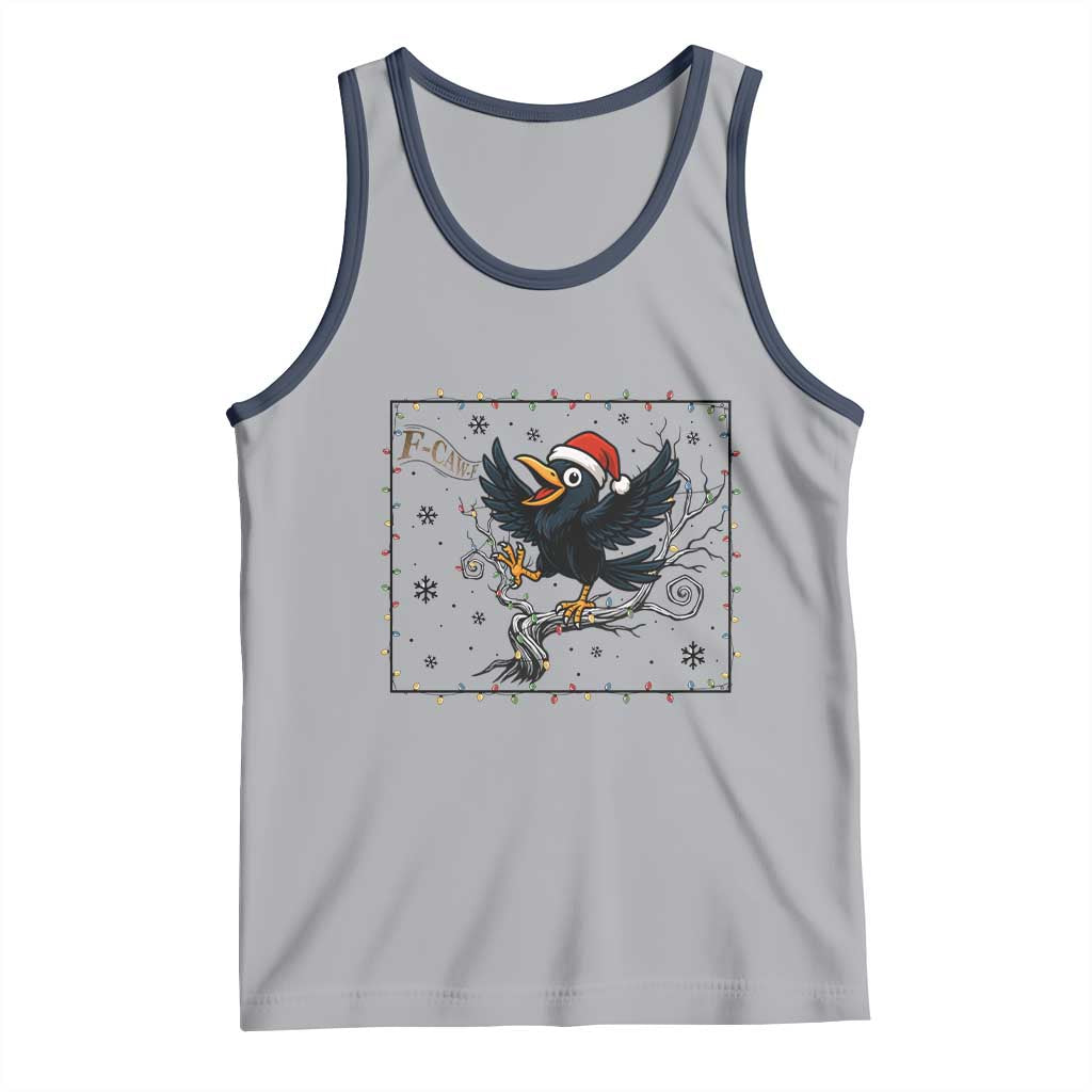 Funny Christmas Raven Lovers Tank Top F Caw F Joke Gift - Wonder Print Shop