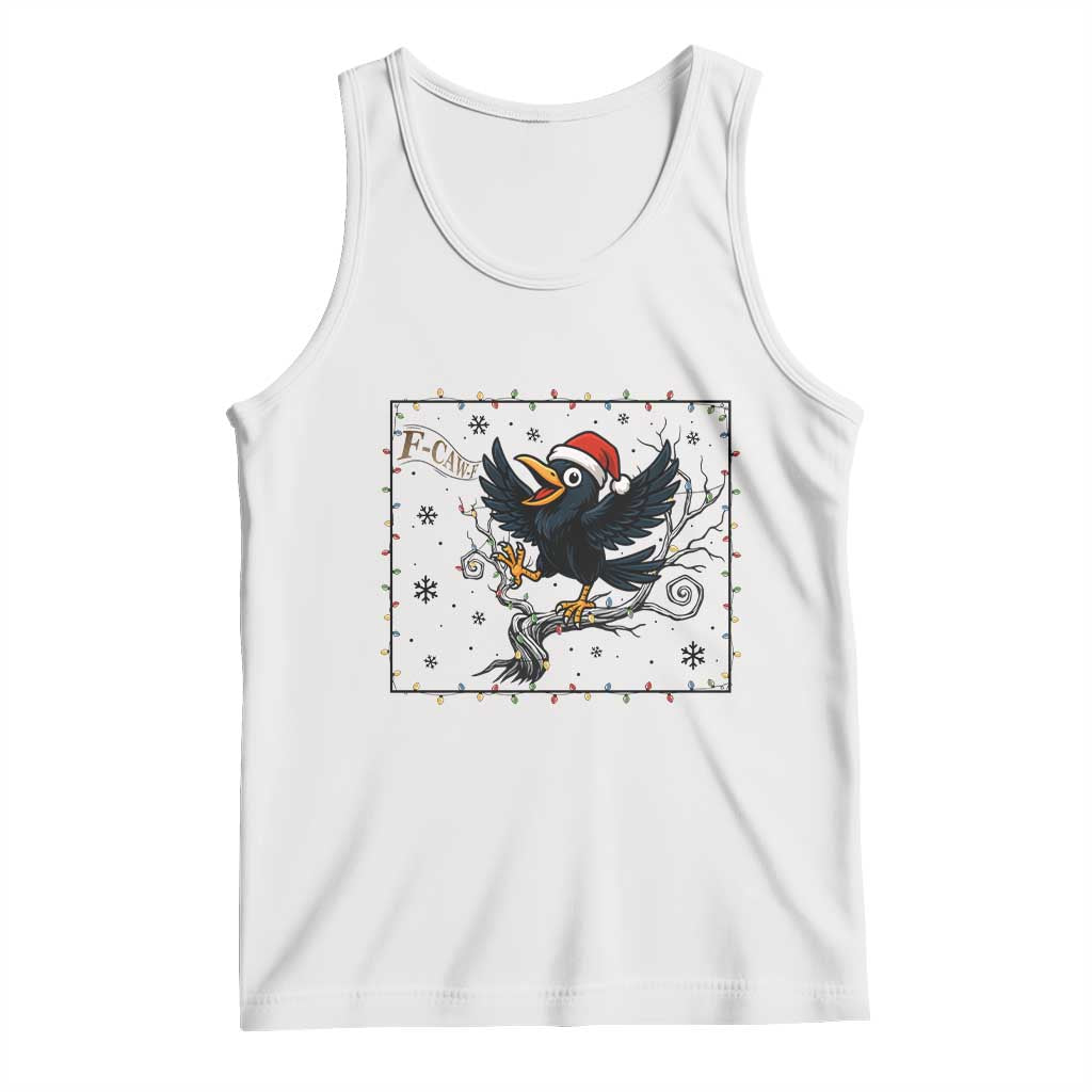Funny Christmas Raven Lovers Tank Top F Caw F Joke Gift - Wonder Print Shop