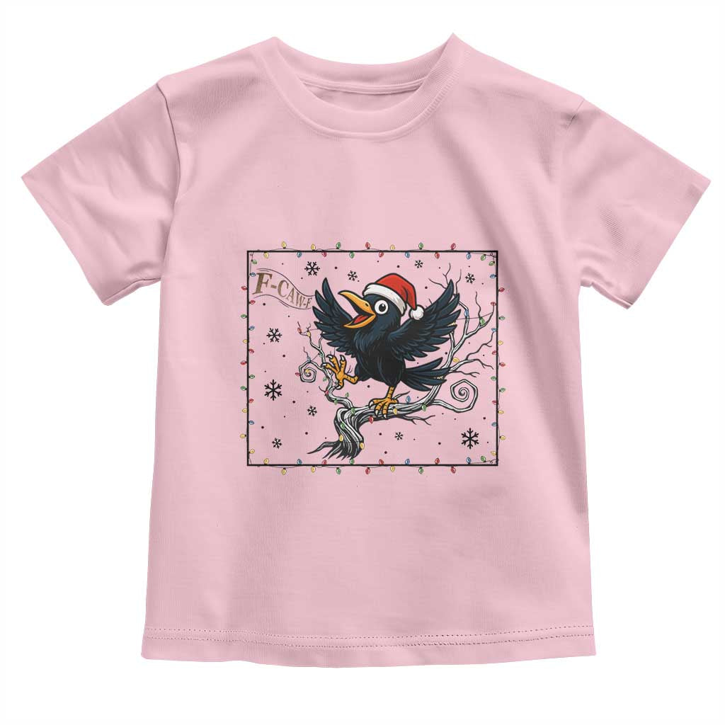 Funny Christmas Raven Lovers Toddler T Shirt F Caw F Joke Gift - Wonder Print Shop