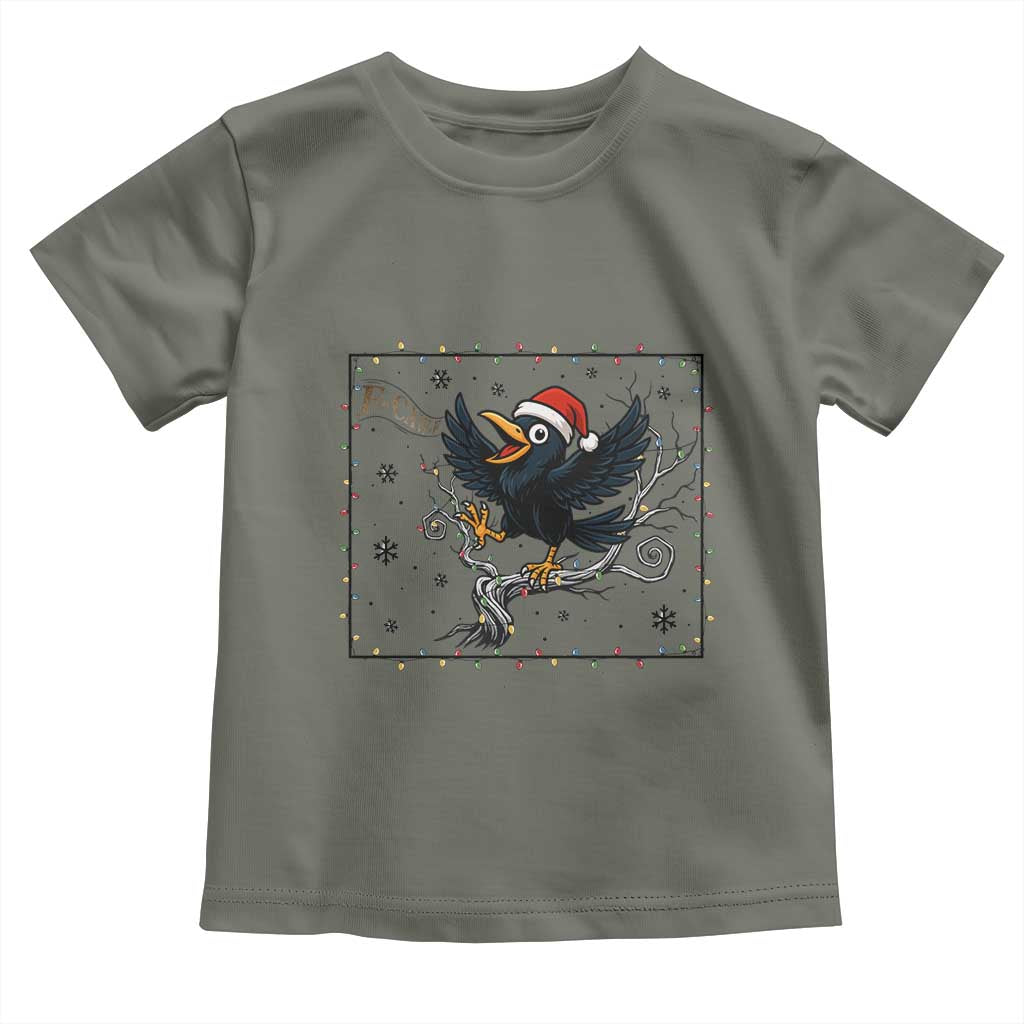 Funny Christmas Raven Lovers Toddler T Shirt F Caw F Joke Gift - Wonder Print Shop