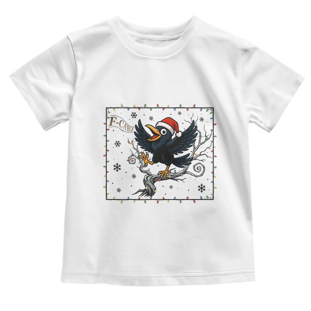 Funny Christmas Raven Lovers Toddler T Shirt F Caw F Joke Gift - Wonder Print Shop