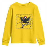 Funny Christmas Raven Lovers Youth Sweatshirt F Caw F Joke Gift - Wonder Print Shop