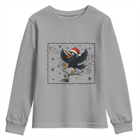 Funny Christmas Raven Lovers Youth Sweatshirt F Caw F Joke Gift - Wonder Print Shop