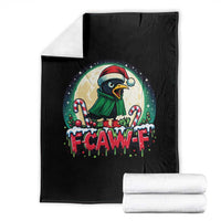 Funny F Caw F Raven Joke Throw Blanket Holiday Gift - Wonder Print Shop