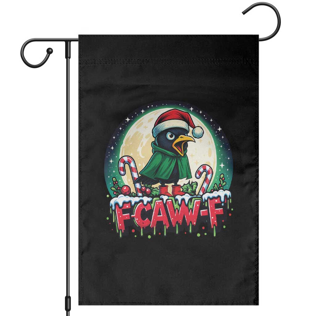 Funny F Caw F Raven Joke Garden Flag Holiday Gift - Wonder Print Shop