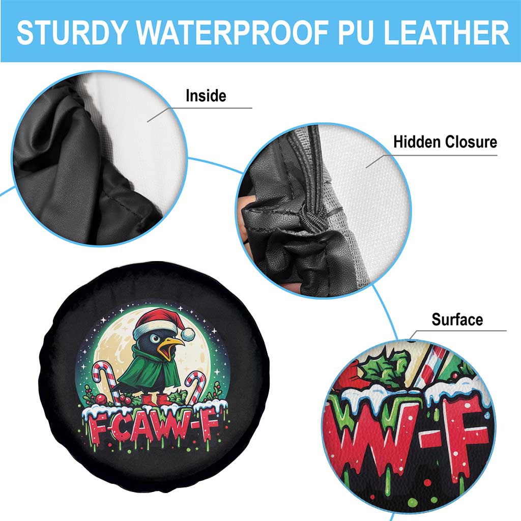 Funny F Caw F Raven Joke Spare Tire Cover Holiday Gift - Wonder Print Shop