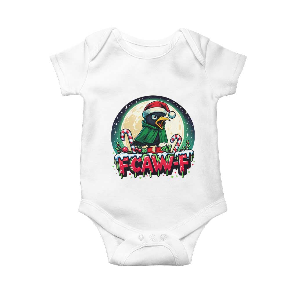 Funny F Caw F Raven Joke Baby Onesie Holiday Gift - Wonder Print Shop