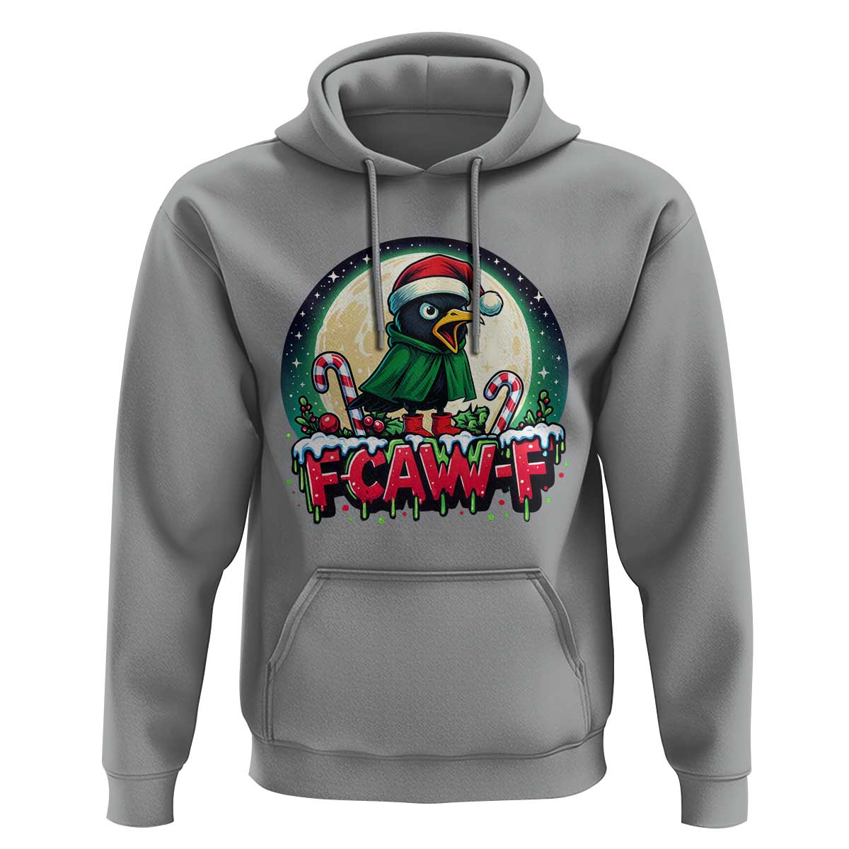 Funny F Caw F Raven Joke Hoodie Holiday Gift - Wonder Print Shop